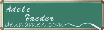 Adele Haeder Visitenkarte